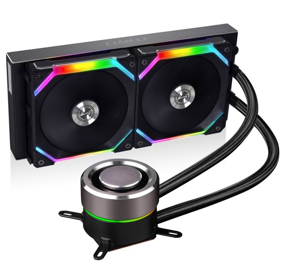 Chlodzenie CPU - Lian Li GALAHAD AIO 240 SL RGB V2 - Black - Chłodzenie wodne procesora - Max 32 dBA - GALAHAD AIO 240 SL V2 Black