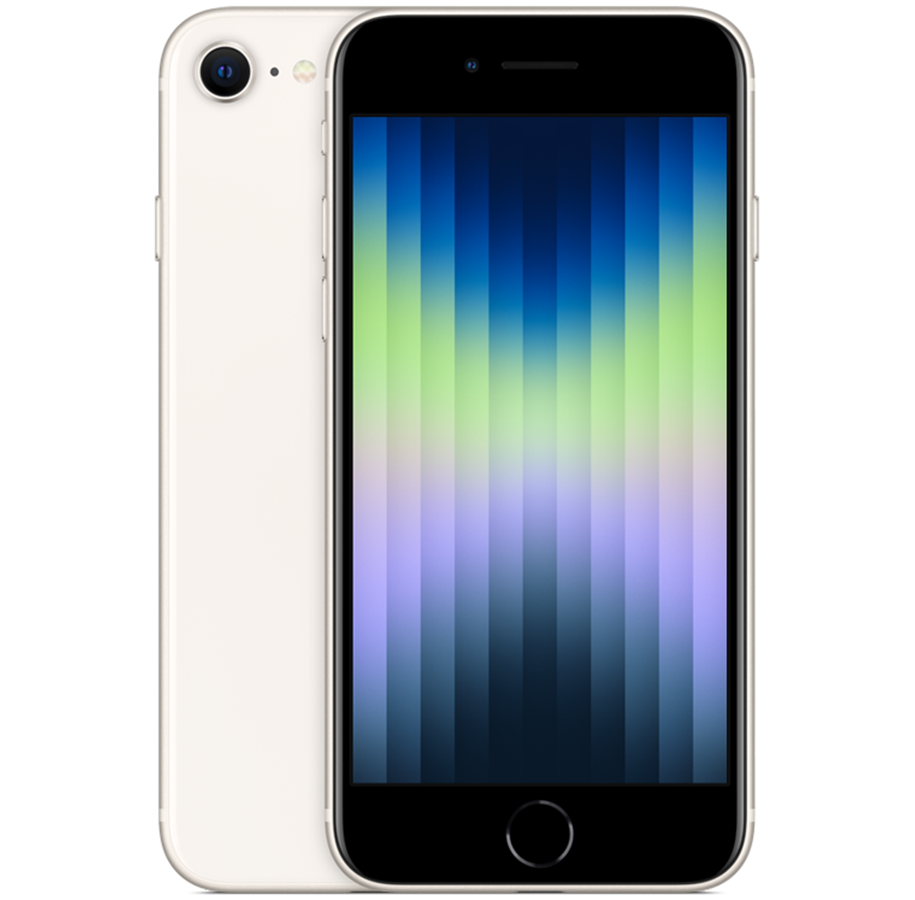 Telefon komórkowy - Apple iPhone SE (2022) 5G 64GB - Starlight - MMXG3QN/A