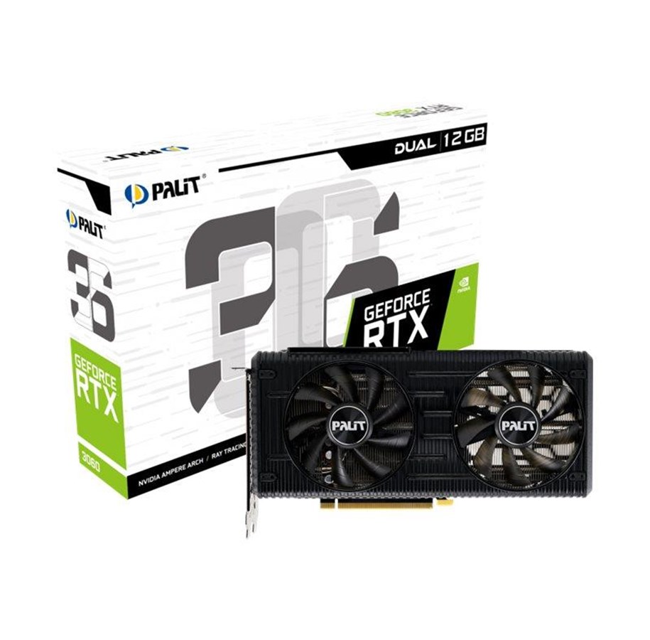 Karta graficzna - Palit GeForce RTX 3060 DUAL - 12GB GDDR6 RAM - Karta graficzna - NE63060019K9-190AD