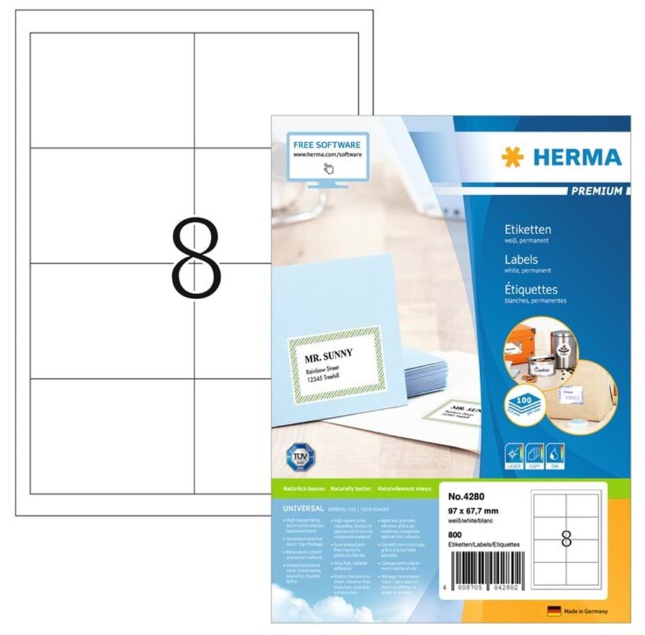 Papier, papier fotograficzny i etykiety - HERMA Premium - 4280