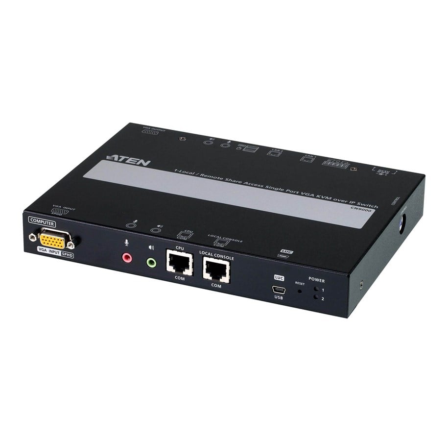 Siec i rozszerzenie sieci bezprzewodowej - ATEN KVM over IP - CN9000-AT-G
