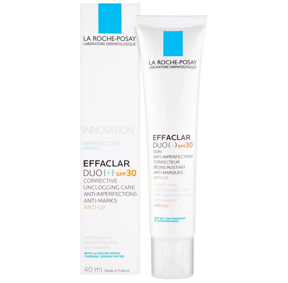 Pielegnacja twarzy - La Roche-Posay Effaclar Duo+ SPF30 with Niacinamide 40ml - 3337875549493