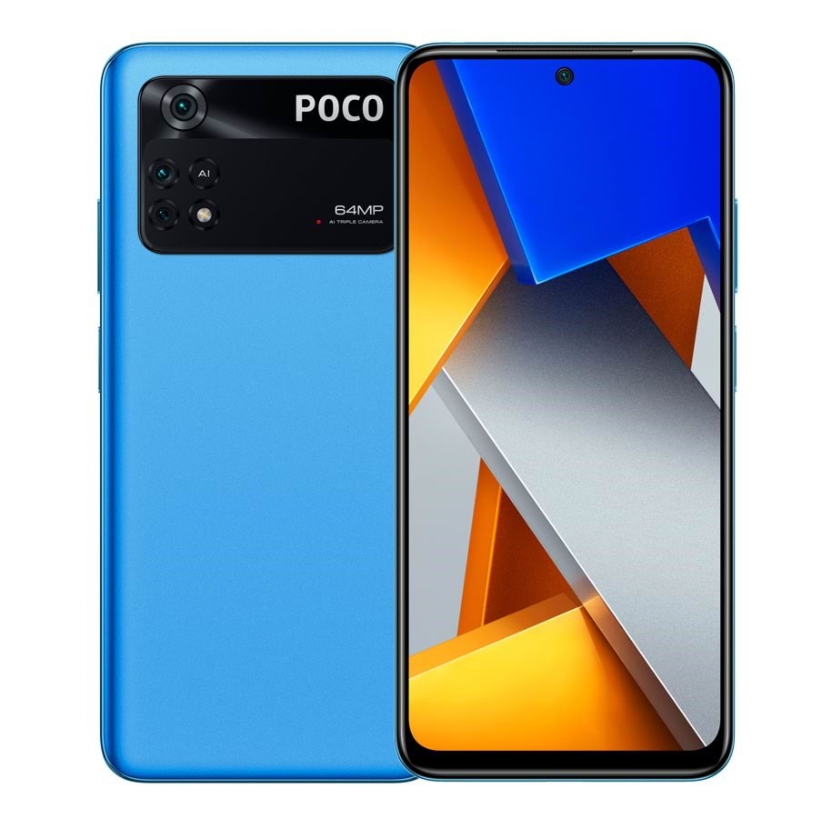Telefon komórkowy - Xiaomi POCO M4 Pro 4G 128GB/6GB - Cool Blue - MZB0B1PEU