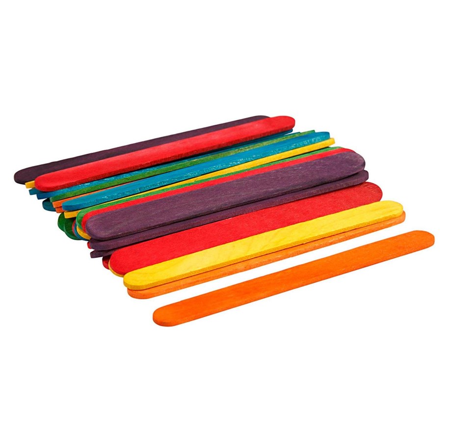Artykuly Artystyczne & Rzemieslnicze - Creativ Company Wooden Craft Sticks Colored 30pcs. - 579990
