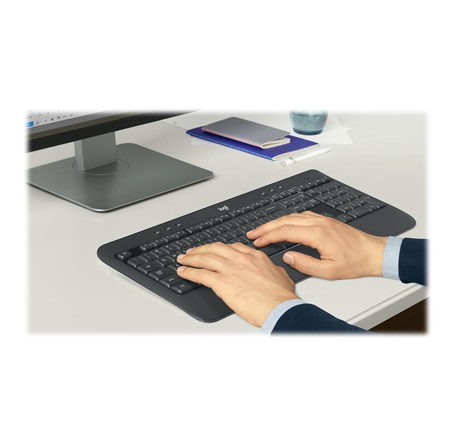 Klawiatura - Logitech MK540 Advanced - keyboard and mouse set - Slovenian - dark grey - Zestaw klawiatura i mysz - Slowenski - Czarny - 920-008692