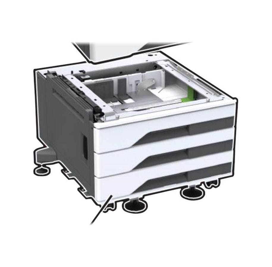 Akcesoria do drukarek - Lexmark media tray / feeder - 1560 sheets - 32D0802