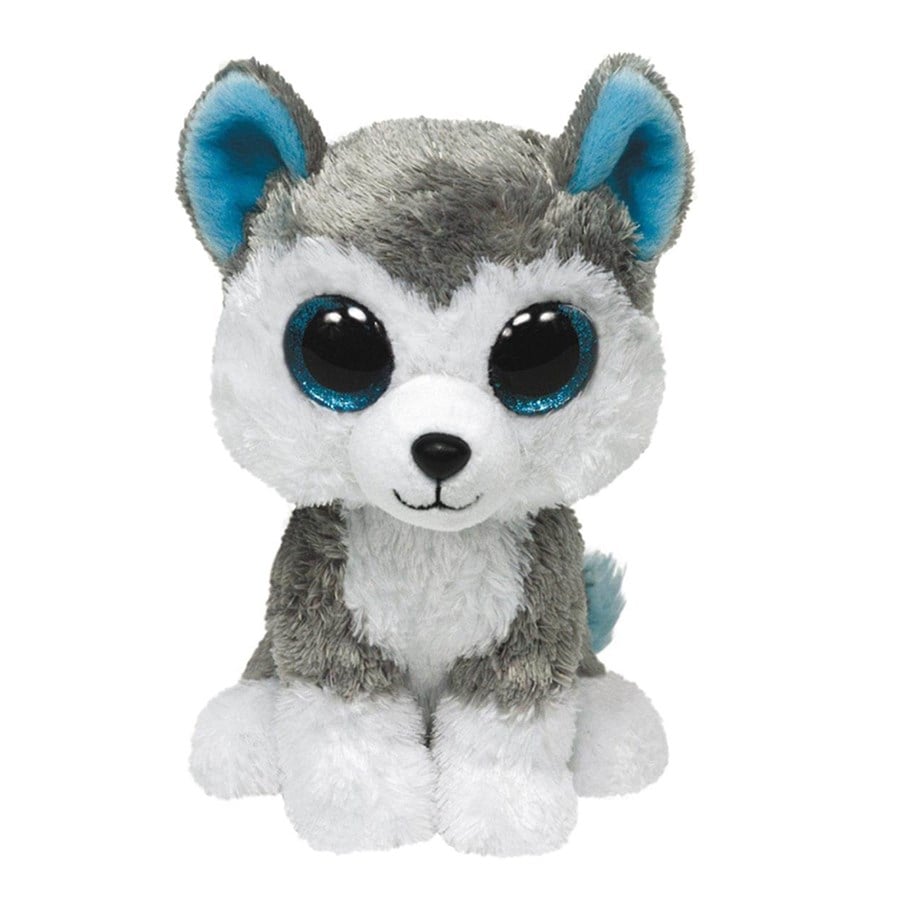 Lalka, miś i akcesoria - Ty Beanie Boos - Slush Grey & White Husky 15cm - 0584094