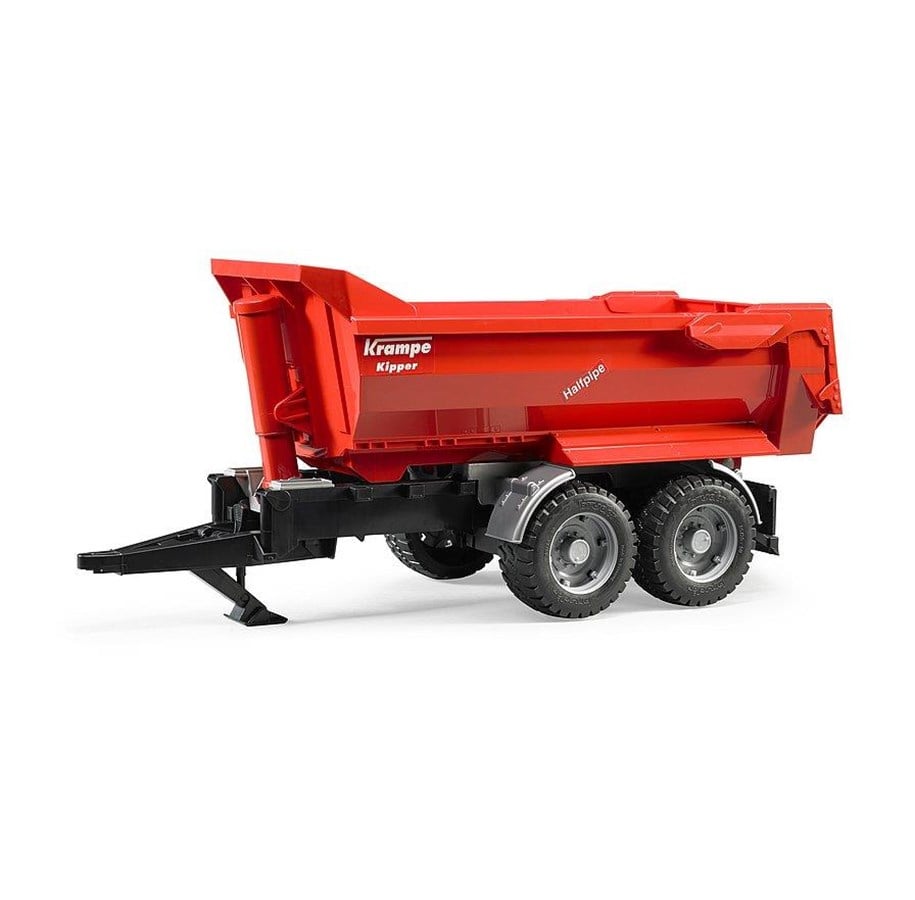 Samochody i pojazdy - Bruder Krampe Tandem-Halfpipe tipping trailer - BR2225