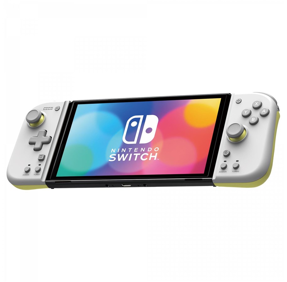 Akcesoria dla graczy - HORI Split Pad Compact (Light Gray & Yellow ) - Miscellaneous Controller - Nintendo Switch - NSW-373U