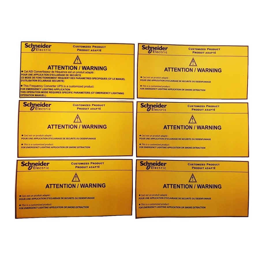 Akcesoria komputerowe - APC Schneider Electric Easy UPS - sticker kit - E3MOPT007