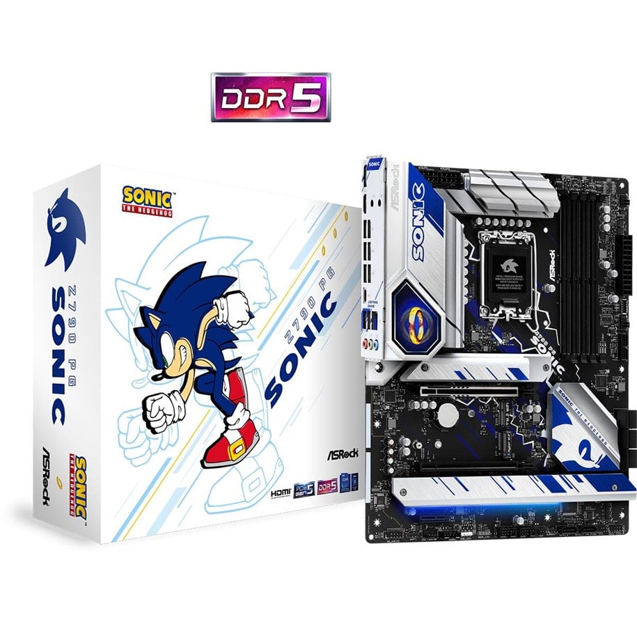 Plyta glówna - ASRock Z790 PG Sonic Płyta główna - Intel Z790 - Intel LGA1700 socket - DDR5 RAM - ATX - 90-MXBKF0-A0UAYZ