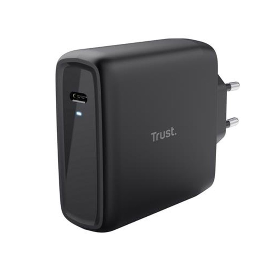 Telefon - Adapter i Ladowarka - Trust MAXO 100W USB-C Charger Black - 24818