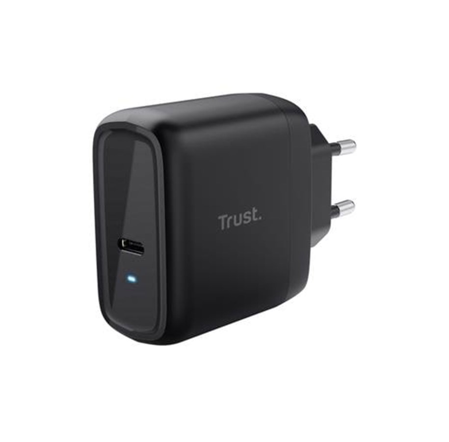 Telefon - Adapter i Ladowarka - Trust MAXO 65W USB-C Charger Black - 24817