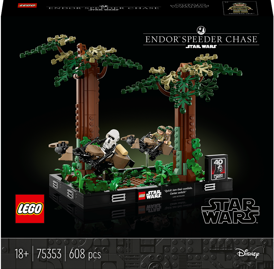 LEGO®  - LEGO Star Wars 75353 Diorama: Pościg na ścigaczu przez Endor™ - 75353