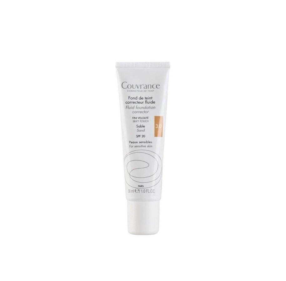 Makijaz - Avène Couvrance Fluid Foundation Corrector 3.0 sand 30ml - 3282770100549