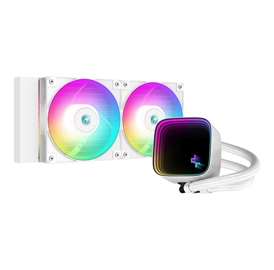 Chlodzenie CPU - DeepCool LS520 SE - White - Chłodzenie wodne procesora - Max 33 dBA - R-LS520-WHAMMM-G-1