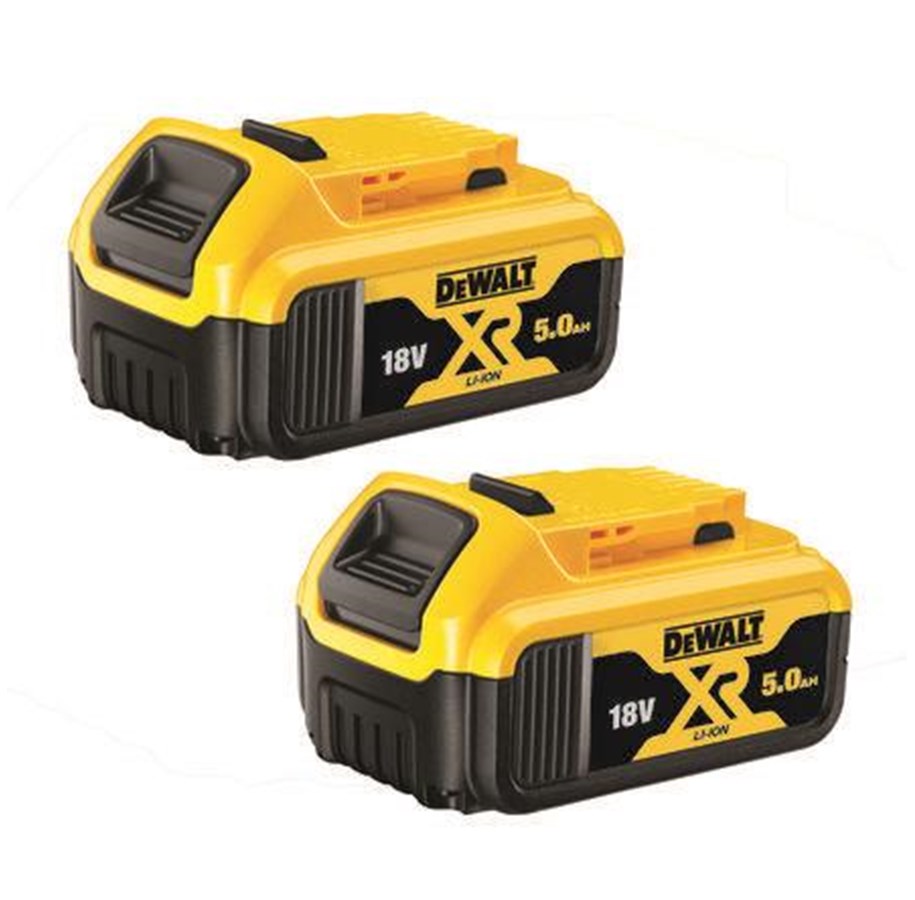 Akumulator i ladowarka - Dewalt DCB184P2-XJ 18 V 5 Ah Battery Set - DCB184P2-XJ