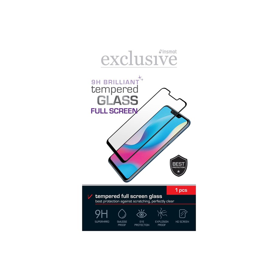Telefon - szklo ochronne - Insmat Exclusive Brilliant - screen protector for mobile phone - full screen - 861-1399
