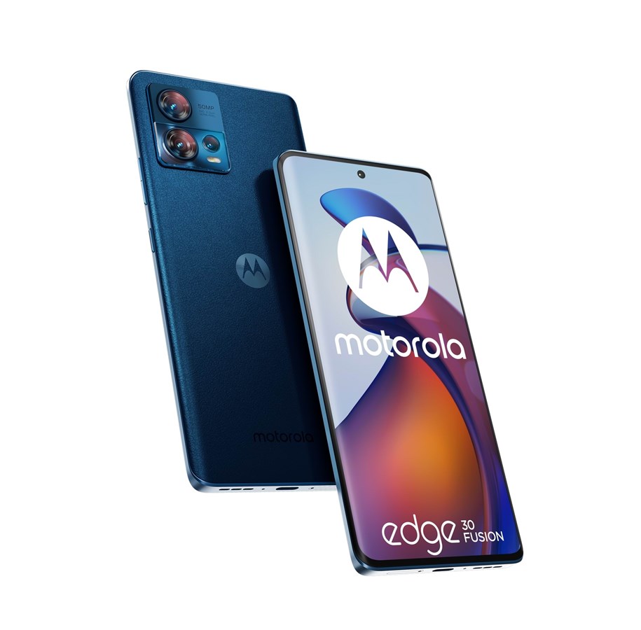 Telefon komórkowy - Motorola Edge 30 Fusion 5G 128GB/8GB - Blue Vegan Leather - PAUN0047SE