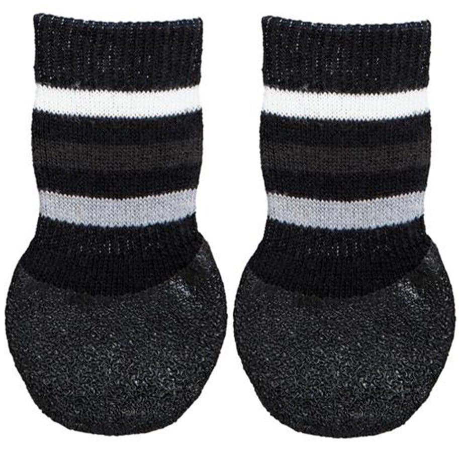 Psy - Trixie Dog Socks non-slip L 2 pcs. Black - TX19524
