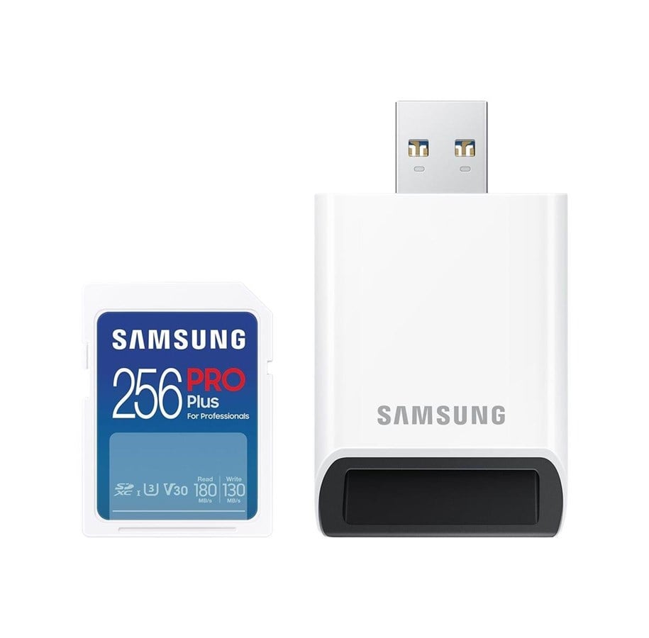 Karta pamieci - Samsung PRO Plus SD + USB Card Reader - 180MB/s - 256GB - MB-SD256SB/WW