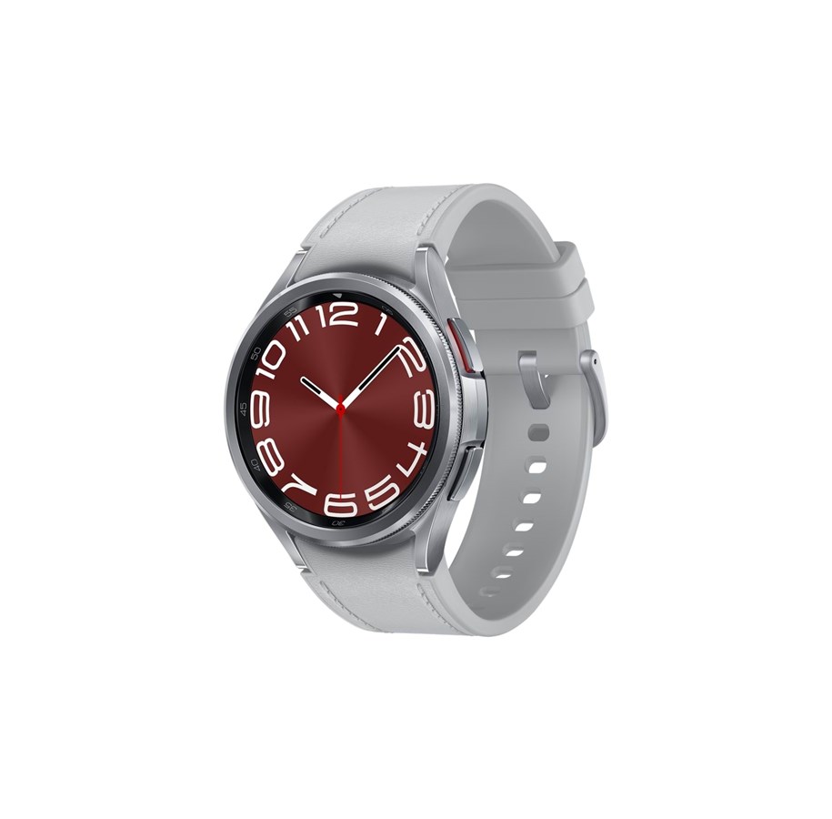 Smartwatch, zegarek i opaska sportowa - Samsung Galaxy Watch6 Classic 43mm 4G - Silver - SM-R955FZSAEUB