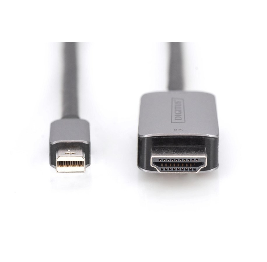 Kabel wyswietlacza - DIGITUS 8K Mini DisplayPort to HDMI Adapter Cable - DB-340109-010-S