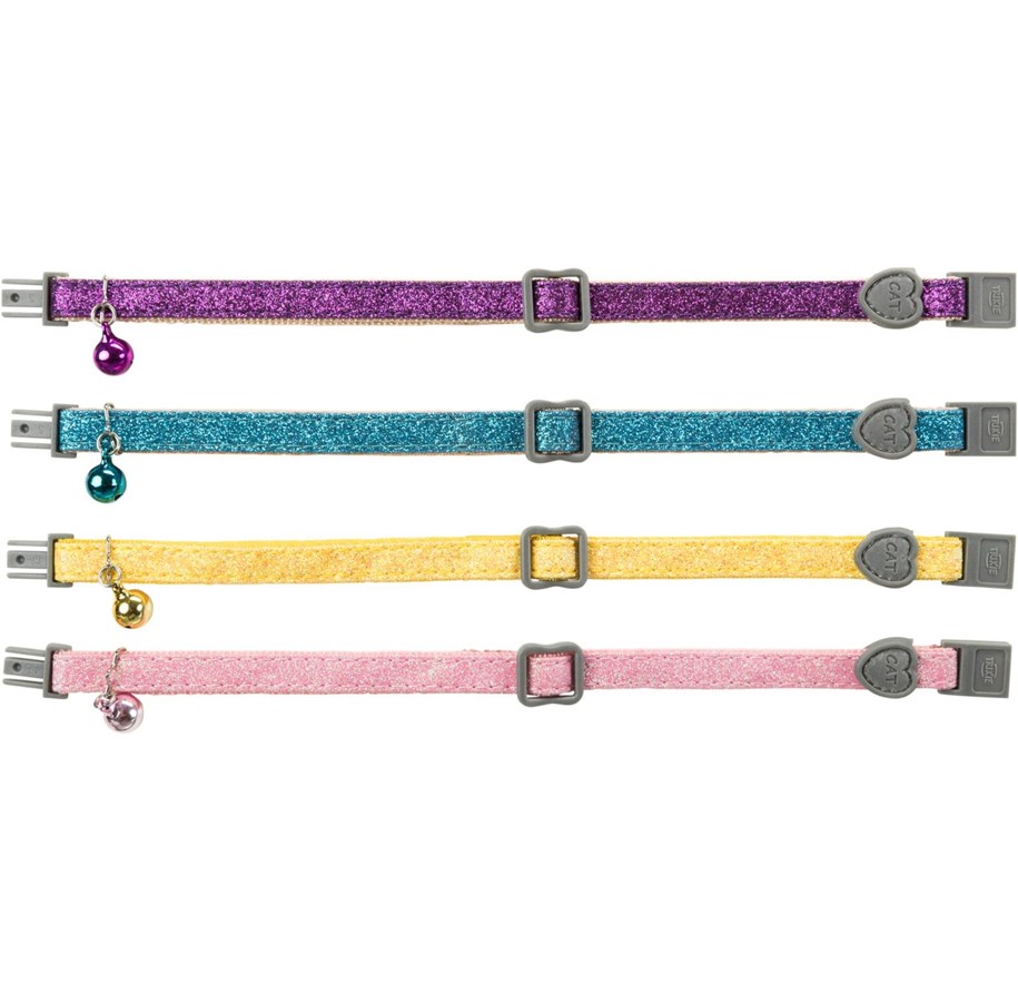 Koty - Trixie Cat Collar w/ glitter assorted colours - TX4207