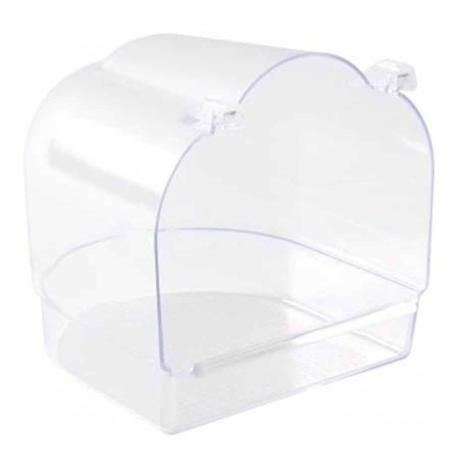 Cages, houses and accessories - Trixie Bath House semi-circle 14 × 15 × 15 cm transparent - TX5402