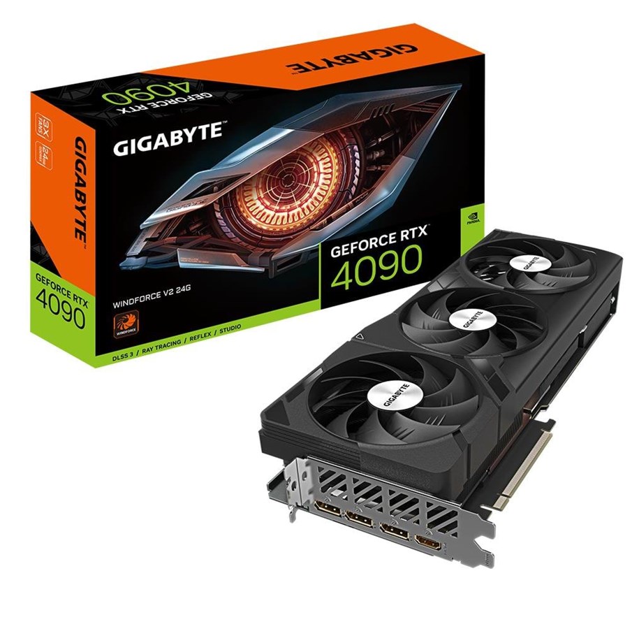 Karta graficzna - GIGABYTE GeForce RTX 4090 WindForce V2 - 24GB GDDR6X RAM - Karta graficzna - GV-N4090WF3V2-24GD