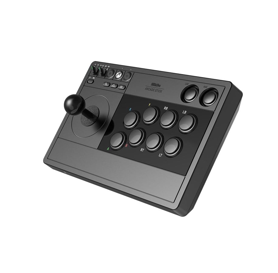 Akcesoria dla graczy - 8BitDo Arcade Stick Xbox & PC - Black - Wireless Arcade stick - Microsoft Xbox One - RET00365