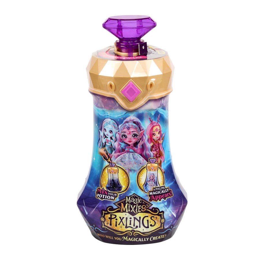 Lalka, mis i akcesoria - Magic Mixies Pixling Unia Purple S1 - 30443