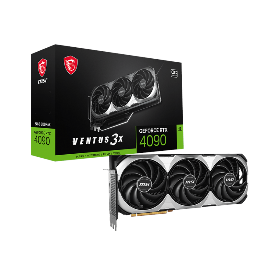 Karta graficzna - MSI GeForce RTX 4090 VENTUS 3X E OC - 24GB GDDR6X RAM - Karta graficzna - RTX 4090 VENTUS 3X E 24G OC