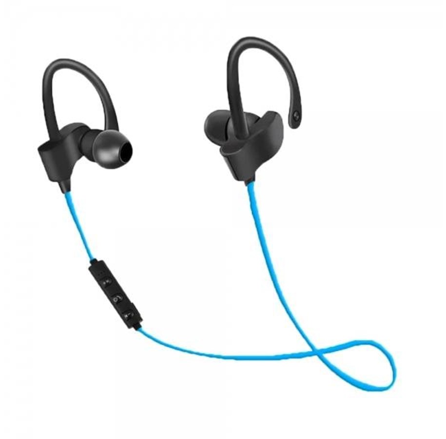 Sluchawki, zestaw sluchawkowy - Esperanza WIRELESS SPORT HEADPHONES EH188 BLACK AND BLUE - EH188B - 5901299941379