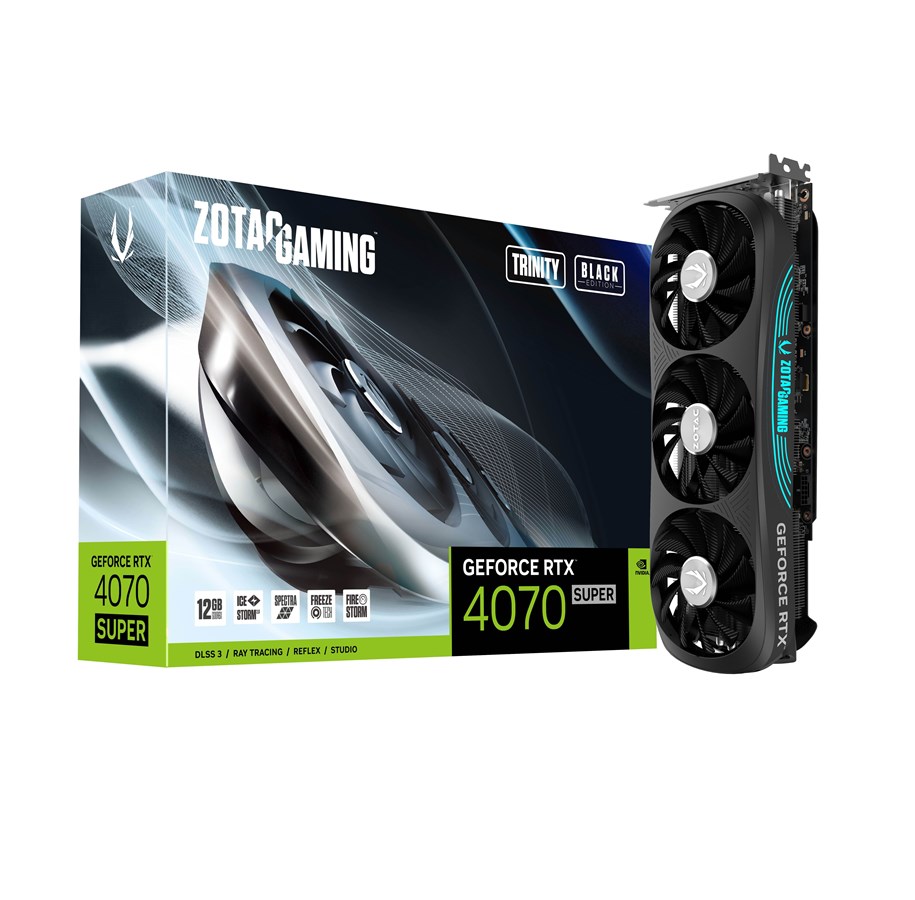 Karta graficzna - ZOTAC GeForce RTX 4070 SUPER Trinity - 12GB GDDR6X RAM - Karta graficzna - ZT-D40720D-10P