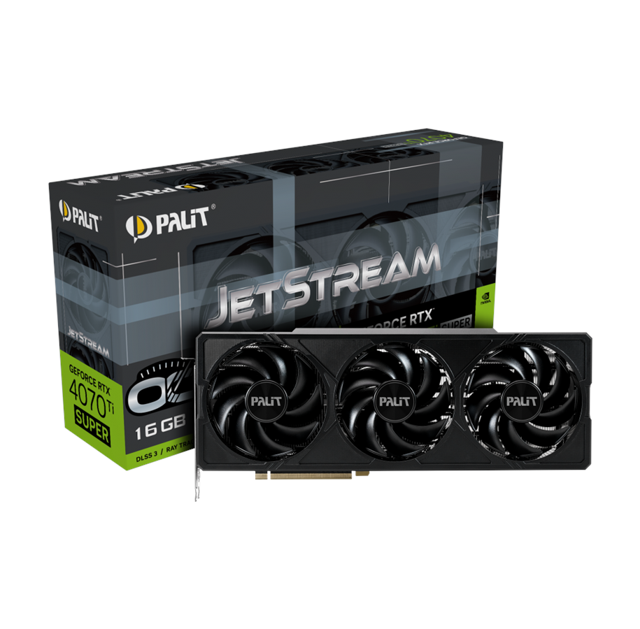 Karta graficzna - Palit GeForce RTX 4070 Ti SUPER JetStream OC - 16GB GDDR6X RAM - Karta graficzna - NED47TSS19T2-1043J