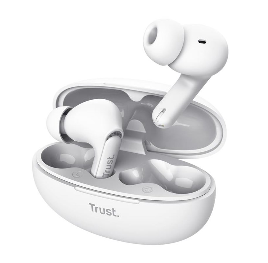 Sluchawki, zestaw sluchawkowy - Trust Yavi ENC - White - 25172