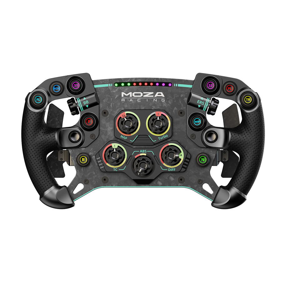 Akcesoria dla graczy - Moza Racing GS V2P Microfiber Leather GT steering wheel - Wired Wheel - PC - RS056