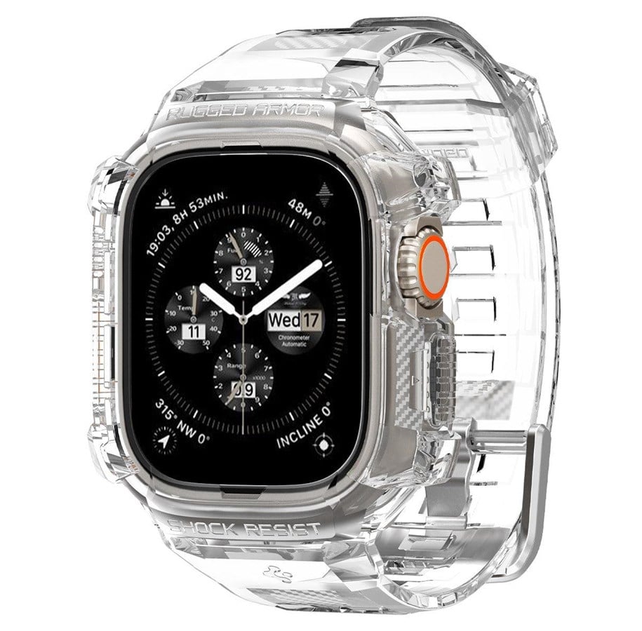 Smartwatch - akcesoria - Spigen Rugged Armor Pro - crystal clear - Apple Watch Ultra 3/2/1 - ACS05461
