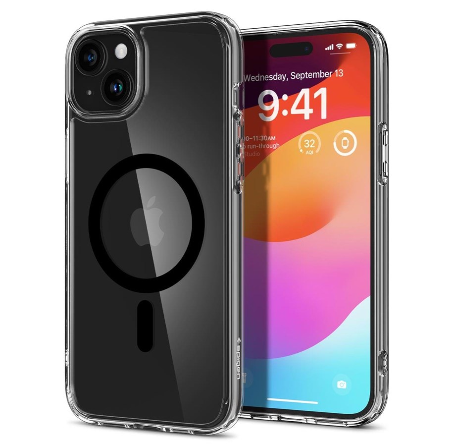 Telefon - Pokrowiec i etui - Spigen Ultra Hybrid MagSafe - black - iPhone 15 Plus - ACS06661