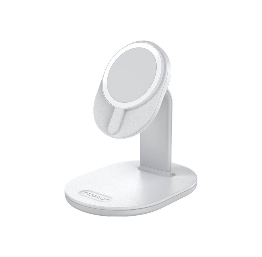 Telefon - Adapter i Ladowarka - OtterBox Magnetic Wireless Charging Stand - white_v2 - 78-81168