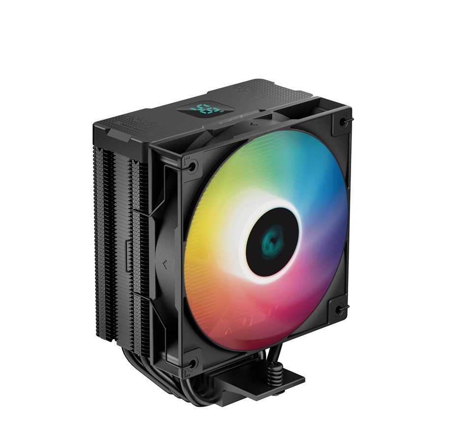 Chlodzenie CPU - DeepCool AG400 Digital BK ARGB - Chłodzenie powietrzem procesora - Max 31 dBA - R-AG400-BKADMN-G-1