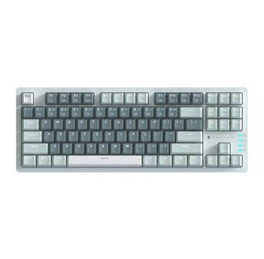 Klawiatura - Thunderobot K87 Wired Mechanical Keyboard Red Switch (green) - Angielski (US) - Zielony - JM03NQ002