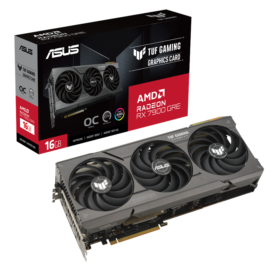 Karta graficzna - ASUS Radeon RX 7900 GRE TUF OC - 16GB GDDR6 RAM - Karta graficzna - 90YV0J91-M0NA00