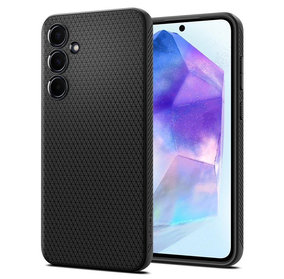 Telefon - Pokrowiec i etui - Spigen Liquid Air - matte black - Samsung Galaxy A55 - ACS07526