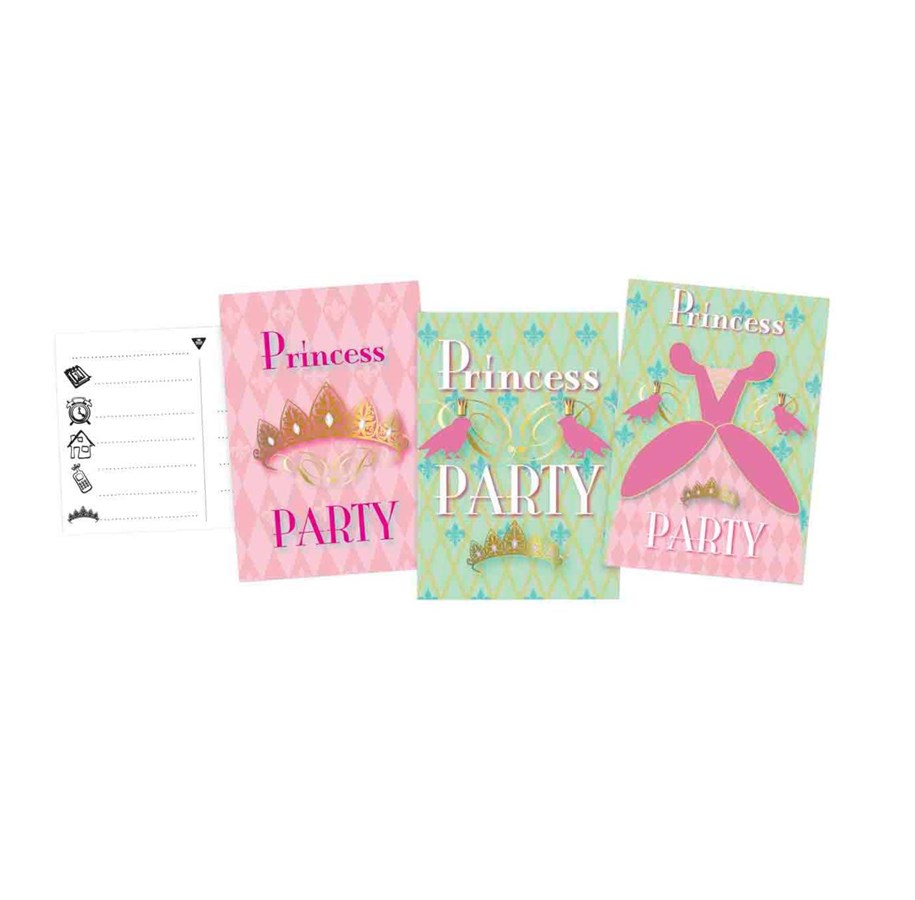 Zabawki - Haza Witbaard Princess Party Invitations 6pcs. - 435325