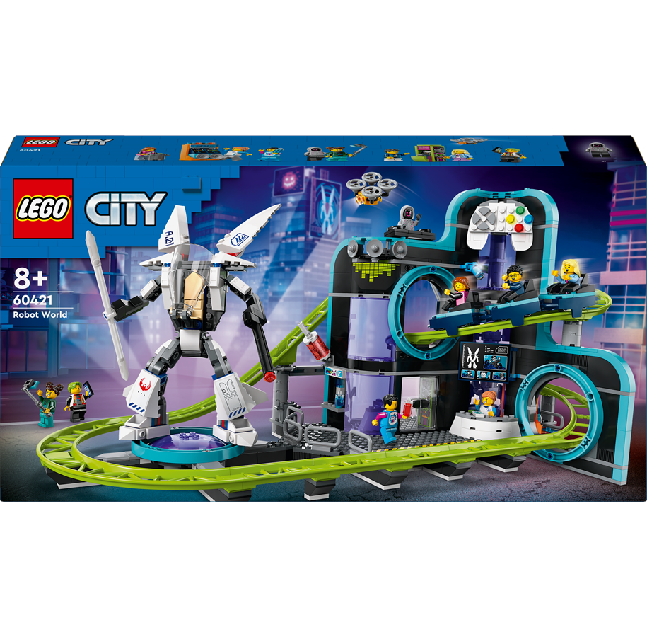 LEGO®  - LEGO City 60421 Park Świat Robotów z rollercoasterem - 60421