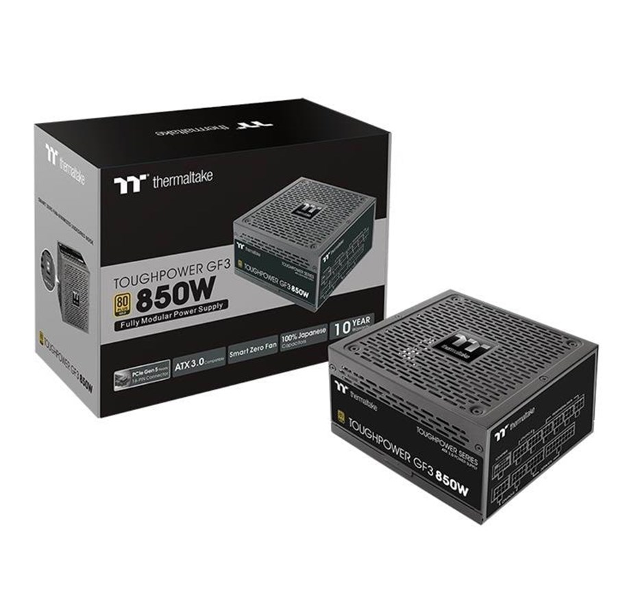 Zasilacz do komputera - Thermaltake Toughpower GF3 - TT Premium Edition Zasilacz do komputera - 850 wat - 135 mm - ATX 3.0 - 80 Plus 80+ Gold - PS-TPD-0850FNFAGE-4