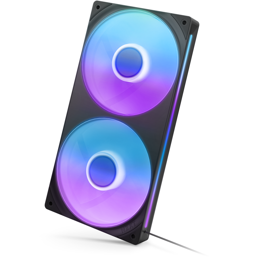 Wentylator obudowy - NZXT F240 RGB CORE UNIBODY - 240mm - Wentylator obudowy - 120mm - Czarny - 30 dBA - RF-U24HF-B1