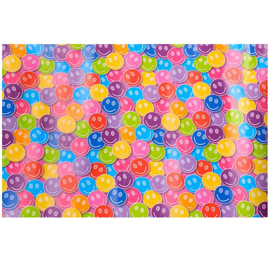 Materiały hobbystyczne - Rotolux Wrapping paper smiley face 3 m - LOBBES201955901